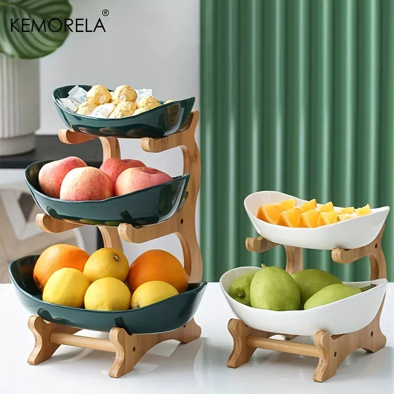 2/3-Layer Wooden Dessert & Fruit Stand
