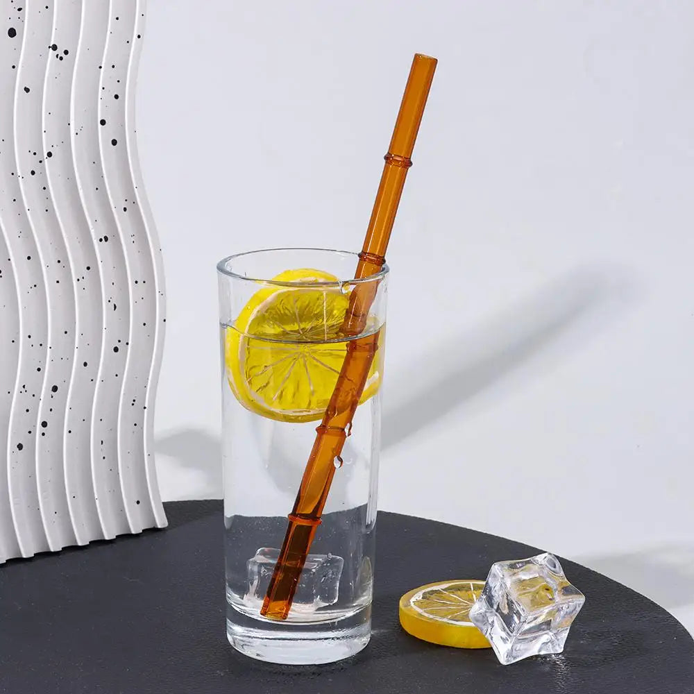 Reusable Glass Straws – Clear Drinking Straws for Juice, Milk, and More