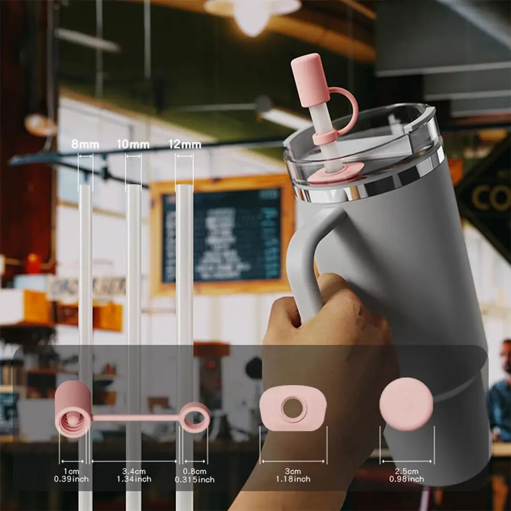 Reusable Silicone Straw Cap for Stanley Cups – Leak-Proof