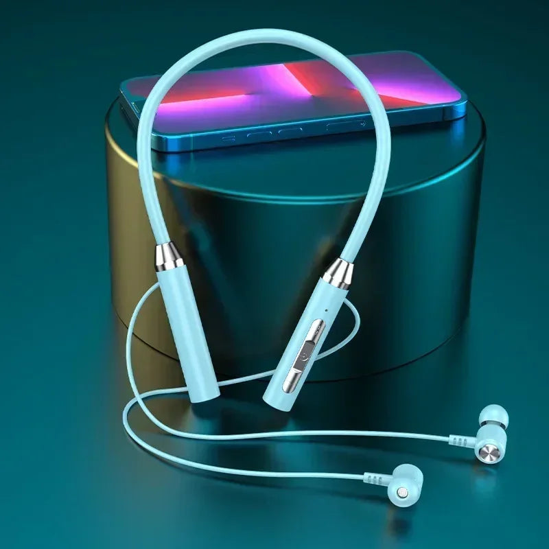 K58 Wireless Bluetooth Neckband Earphones – Waterproof Sports Headset with Mic