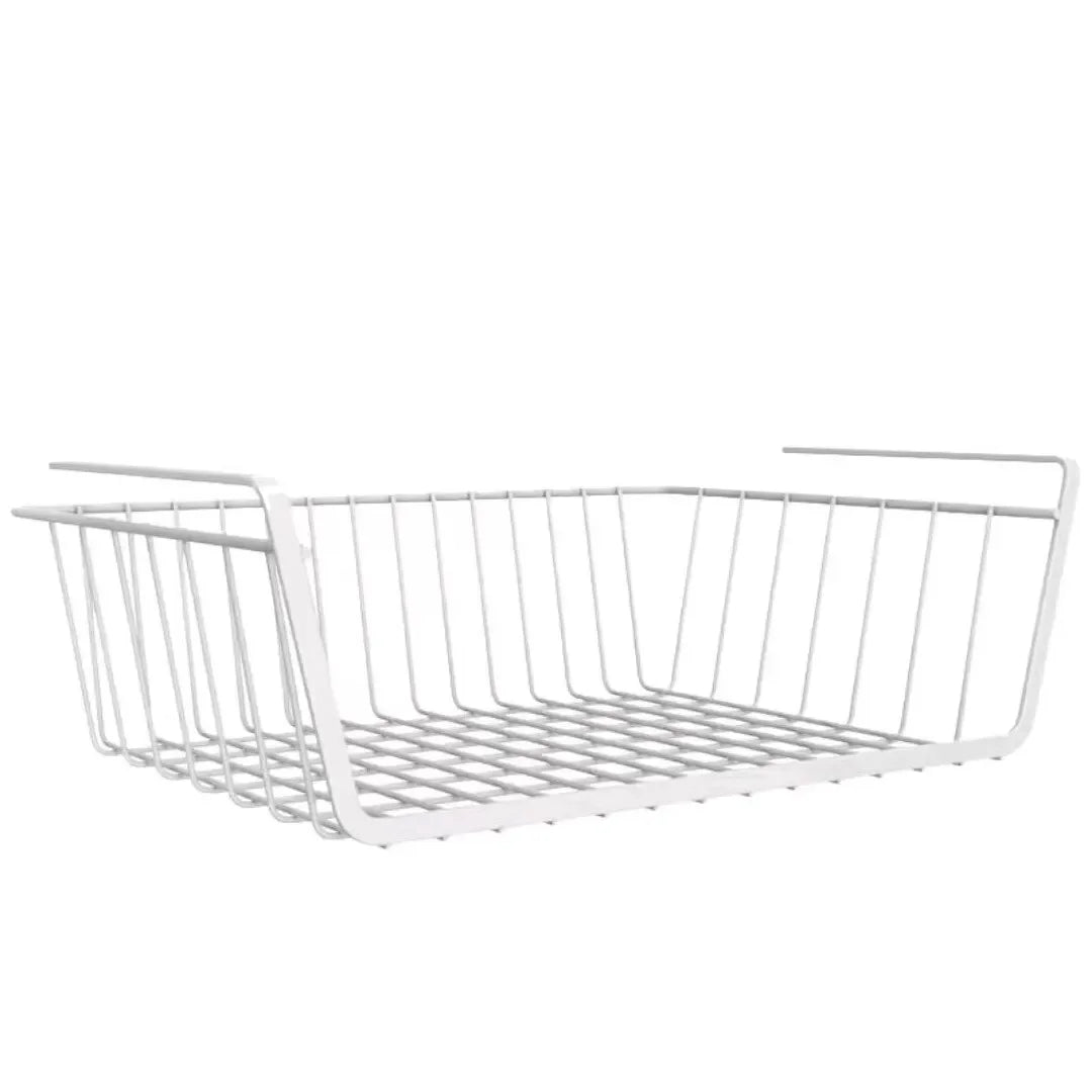 Iron Hanging Storage Basket – Under Cabinet or Wall Mount