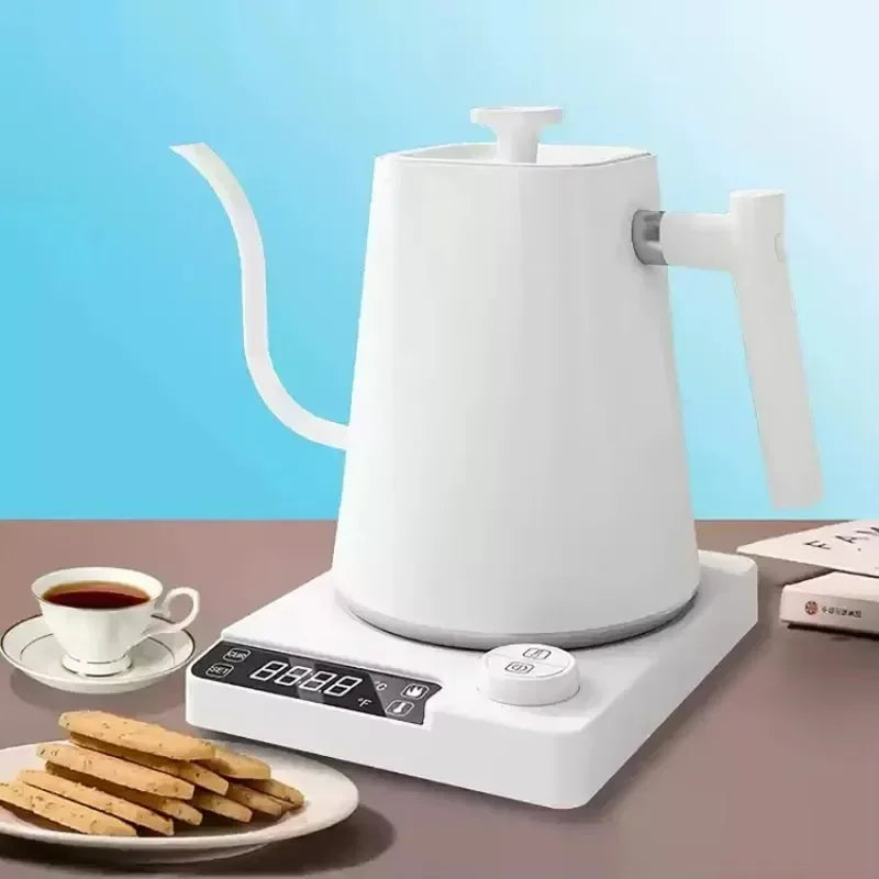 Electric Coffee Pot 1000ml – Coffee Pot with LED Screen, Adjustable Temperature, Intelligent Electric Gooseneck Coffee Pot