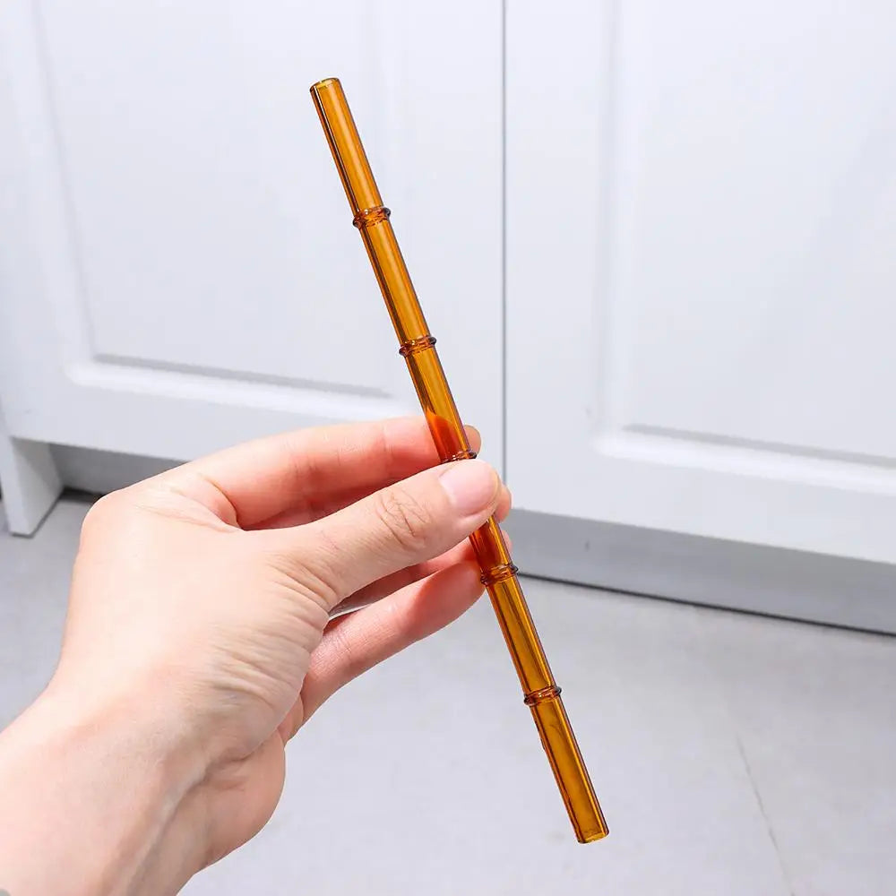 Reusable Glass Straws – Clear Drinking Straws for Juice, Milk, and More