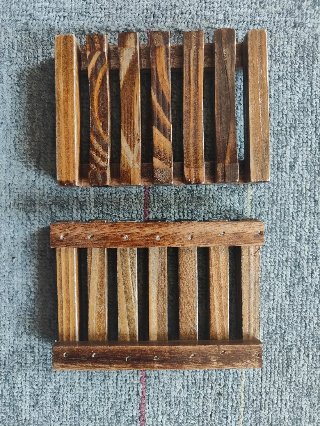 Natural Bamboo Soap Dish – Mildew-Resistant Wooden Drain Tray for Bathroom Use