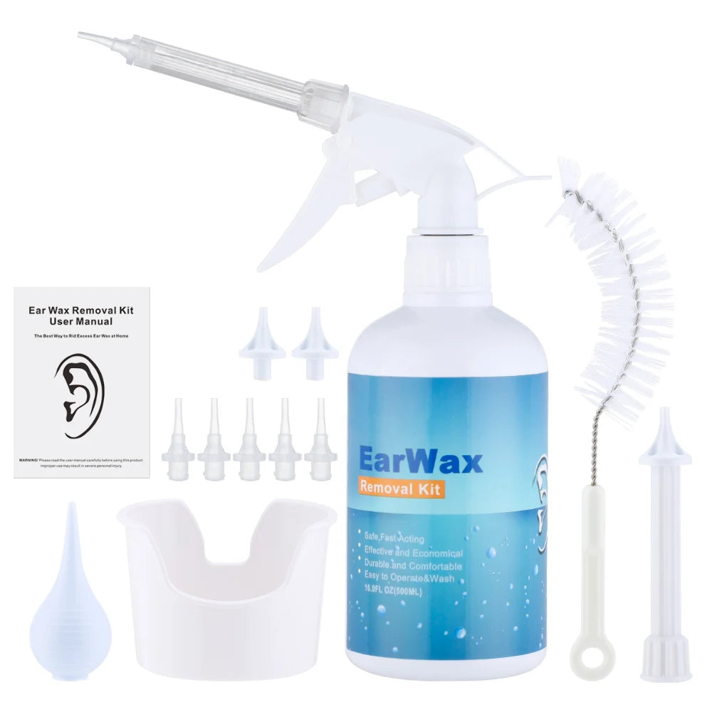 500ml Ear Cleaner Kit – Ear Wax Removal Irrigation Bottle Set