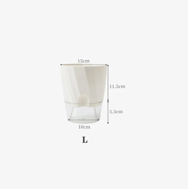 Self-Watering Hydroponic Flower Pot – Double Layer Design