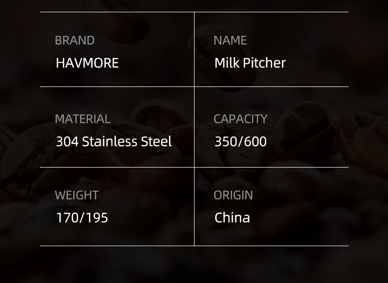 350/600ML Milk Jug Pull Flower Cup – Coffee, Cappuccino Milk Steaming Frothing Pitcher, Stainless Steel Non-Stick Milk Pot