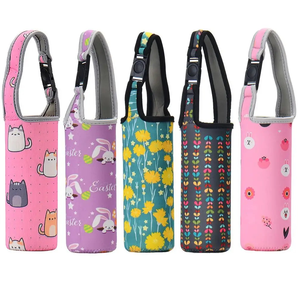 Portable Water Bottle Sleeve with Shoulder Strap – Insulated Pouch for Sports & Camping