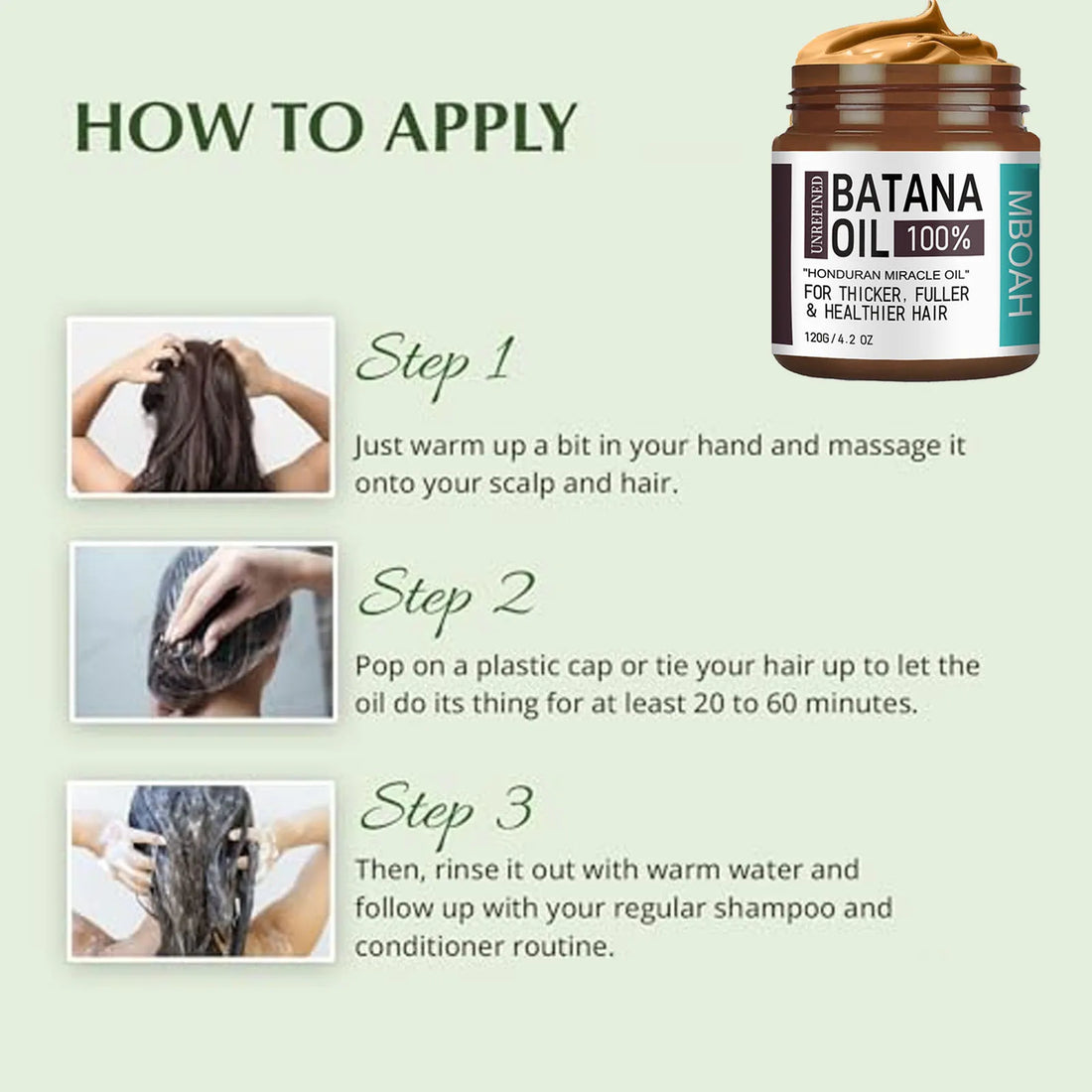 100% Pure Batana Oil – Hair Growth & Nourishment from Honduras