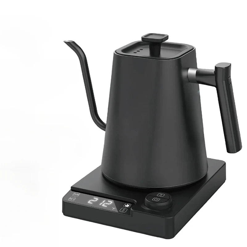 Electric Coffee Pot 1000ml – Coffee Pot with LED Screen, Adjustable Temperature, Intelligent Electric Gooseneck Coffee Pot