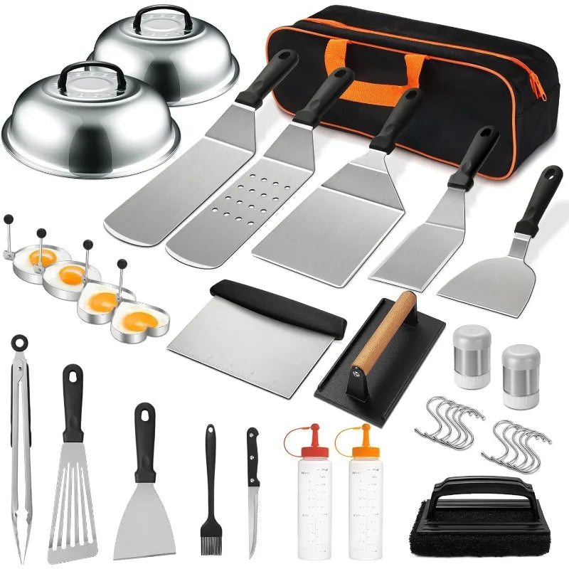 35PCS Griddle Accessories Kit – Flat Top Grill Accessories Set for Blackstone and Camp Chef