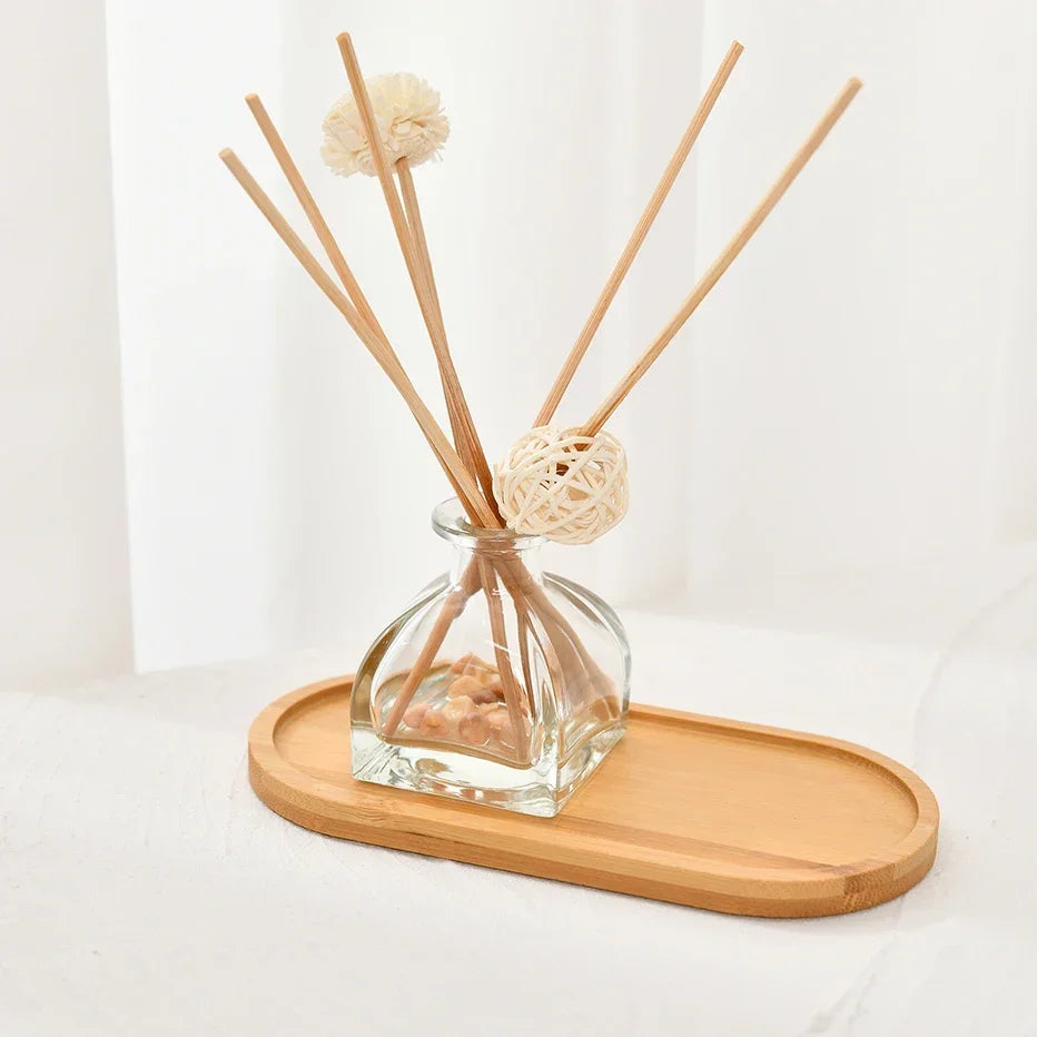 Bamboo Wooden Storage Tray – Oval & Rectangular Options