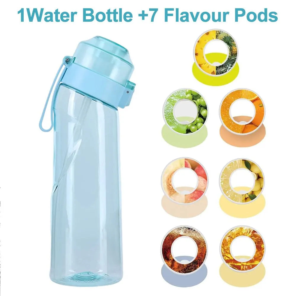 650ml Flavored Sports Water Bottle with Scent Pods
