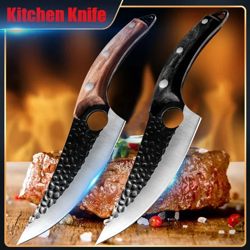 Forged Stainless Steel Boning & Fillet Knife – Kitchen Utility Tool