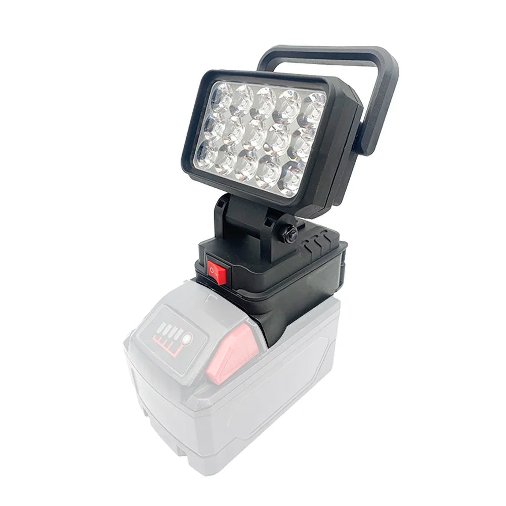 15-Bead LED Work Light – Portable Spotlight for 18V Li-ion Tool Batteries