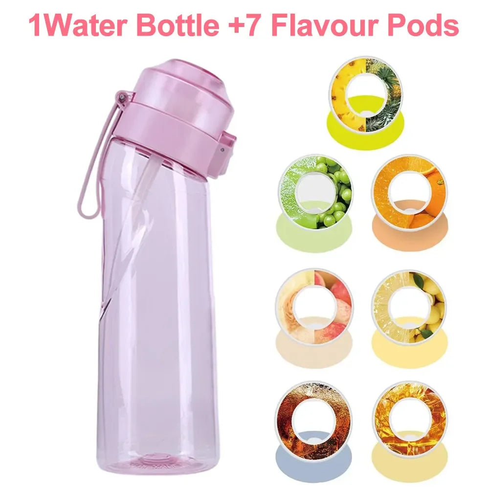 650ml Flavored Sports Water Bottle with Scent Pods