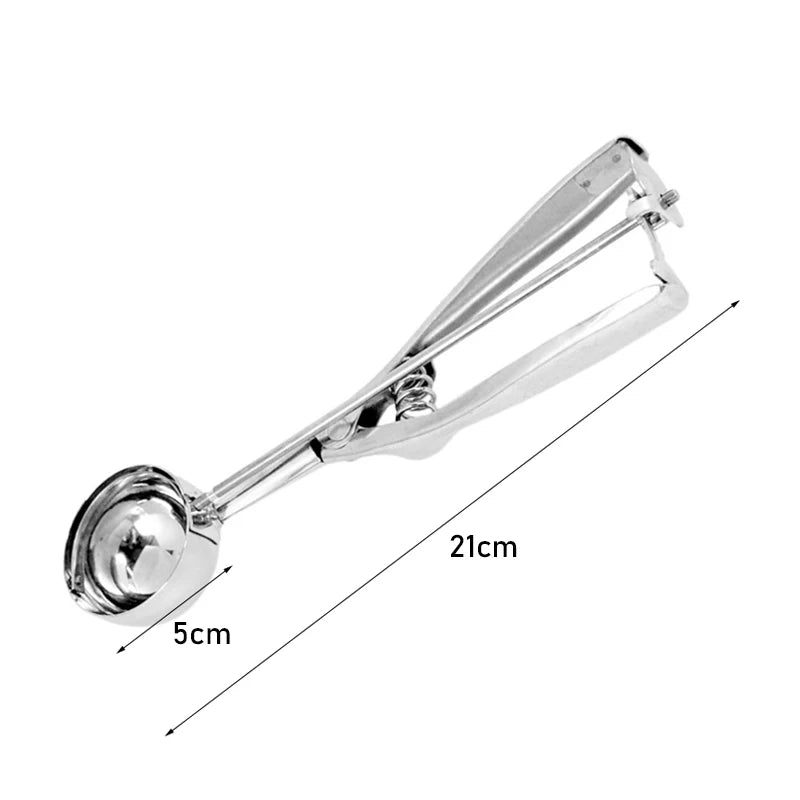 Multi-Style Stainless Steel Ice Cream Scoop Ball Digger – Handmade Ice Cube Mold, Easy Demoulding Kitchen Accessories