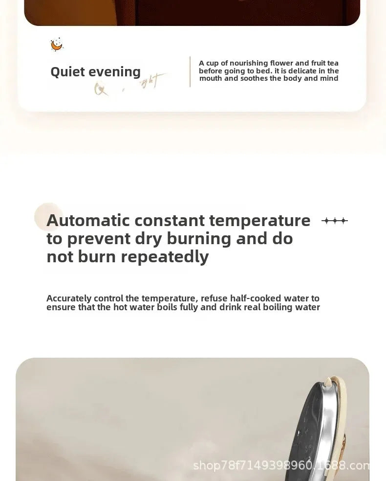 Large Capacity Automatic Breakdown Electrical Kettle – Half Sphere Shape Insulated Thermal Water Heater for Dormitory and Home Use