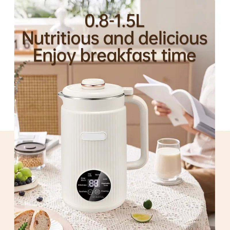Multifunctional Electric Soybean Milk Machine – 220V/110V Food Blender & Juice Maker