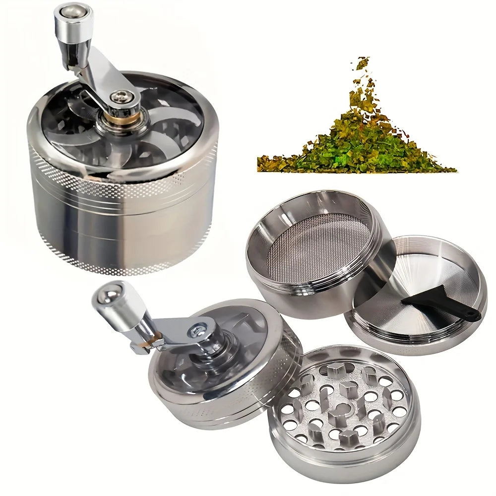 Nut and Hard Spice Grinder – Manual Crusher for Nutmeg, Ginger, Rock Salt, and Peppercorns