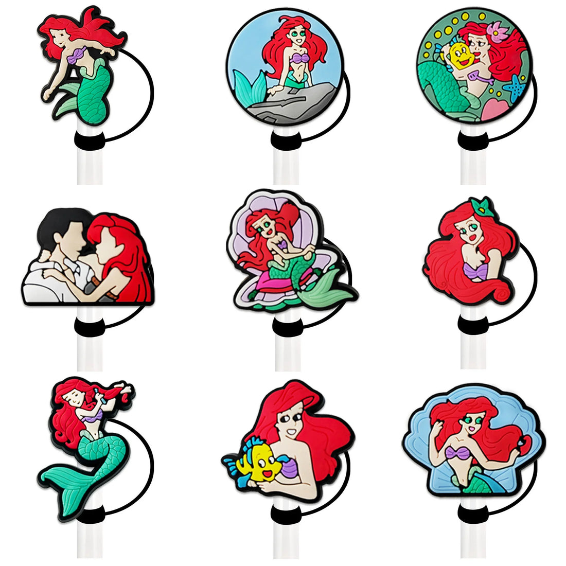 Disney Cartoon Straw Cap – Reusable Splash-Proof Cover