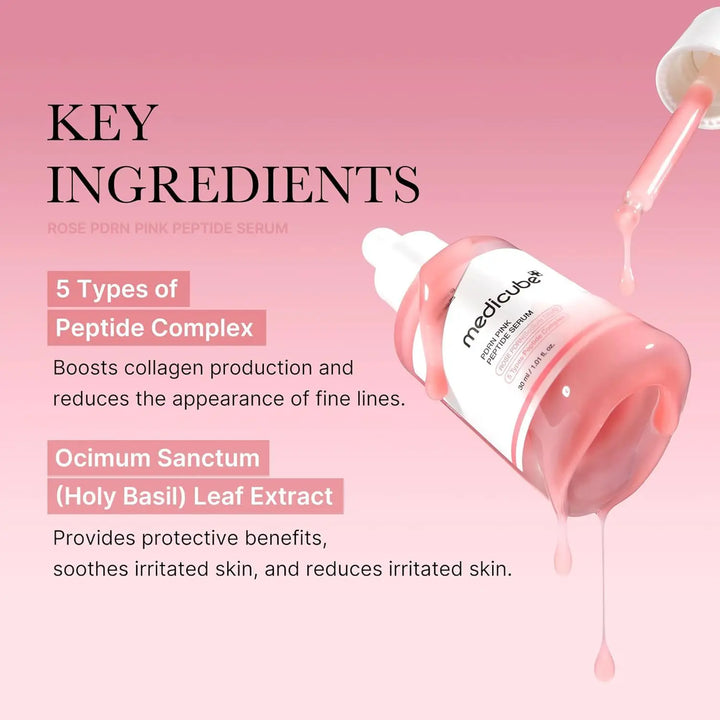 Vegan Pink Essence – Moisturizing & Firming Face Serum (30ml)