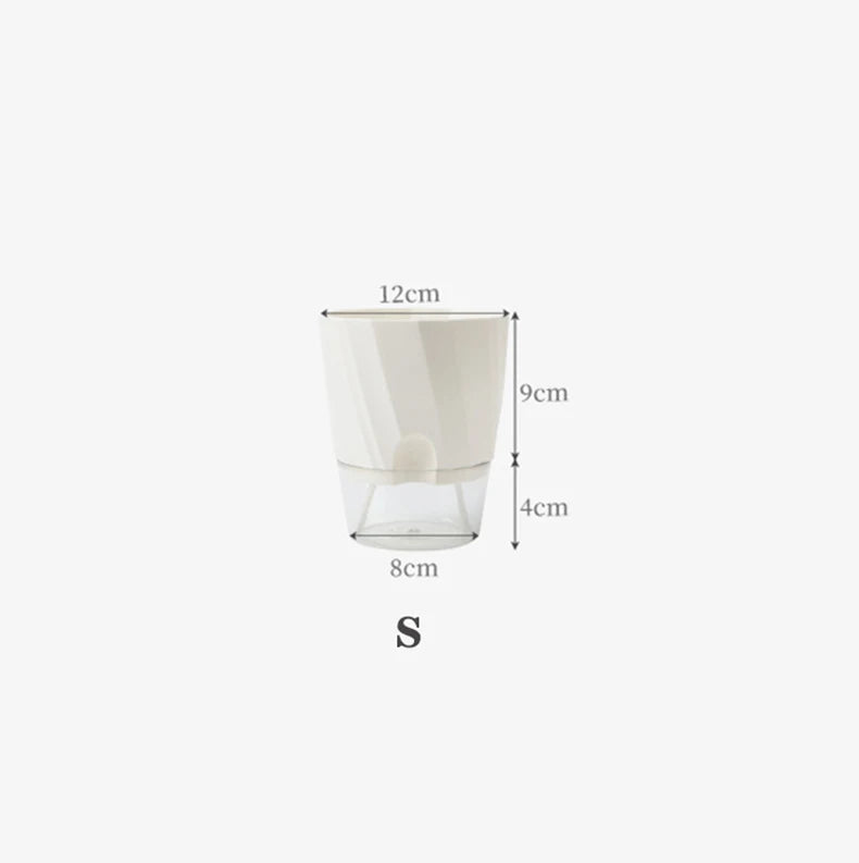 Self-Watering Hydroponic Flower Pot – Double Layer Design