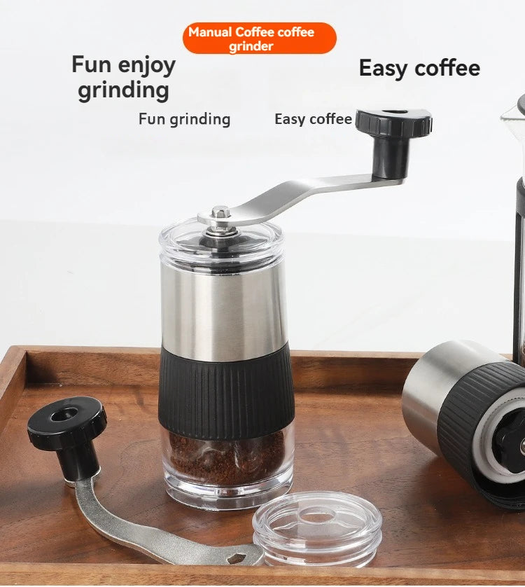 New Mini Hand Shake Manual Coffee Grinder – Stainless Steel Ceramic Core