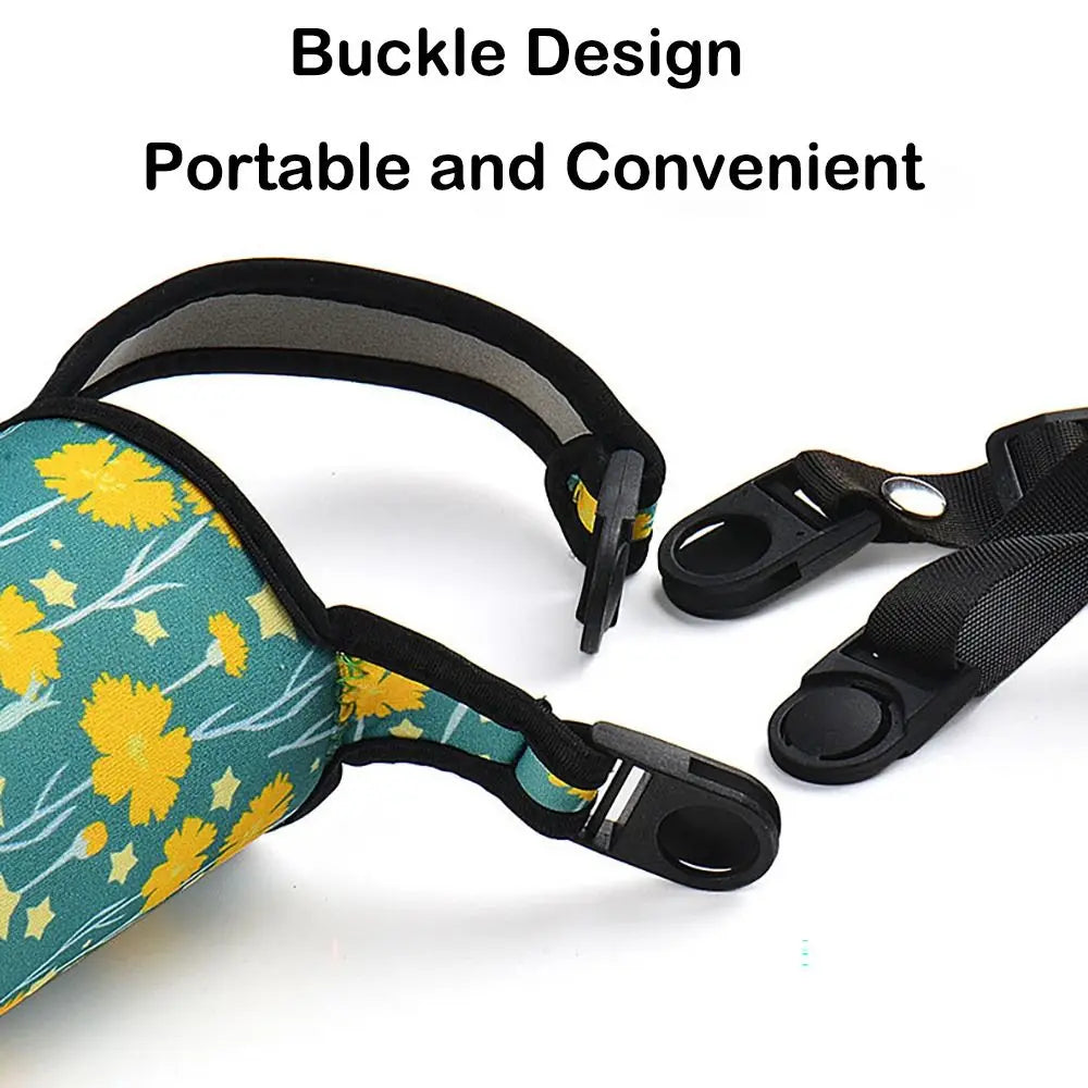 Portable Water Bottle Sleeve with Shoulder Strap – Insulated Pouch for Sports & Camping