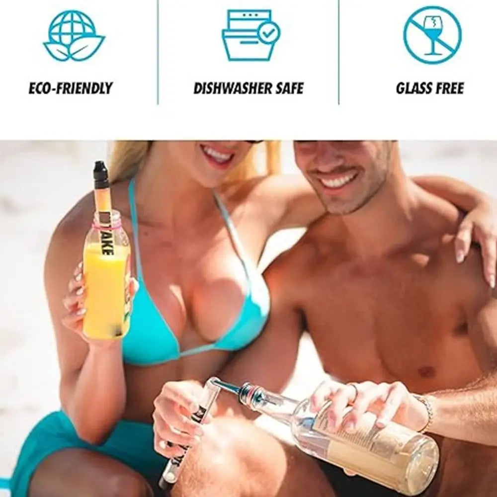 Shot Straw – Transparent Reusable Glass Drinking Straws for Tumblers and Bottles