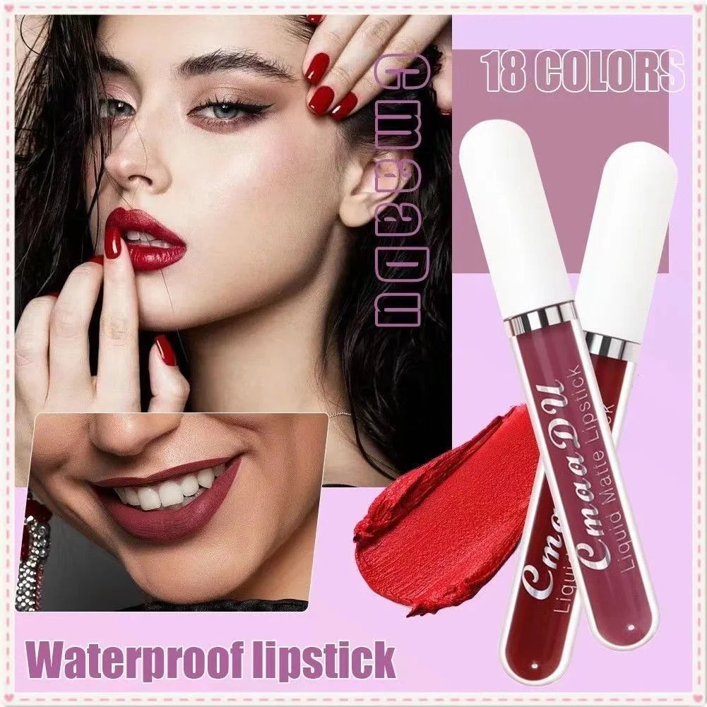 CmaaDu Matte Liquid Lipstick – Long-Lasting, Waterproof Red Lip Stain