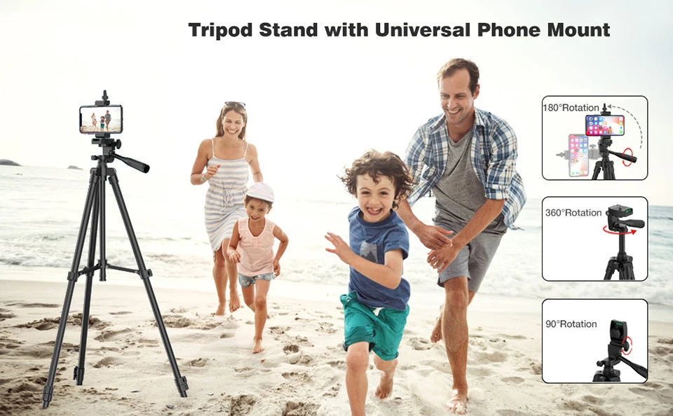100cm Phone Tripod Stand with Bluetooth Remote