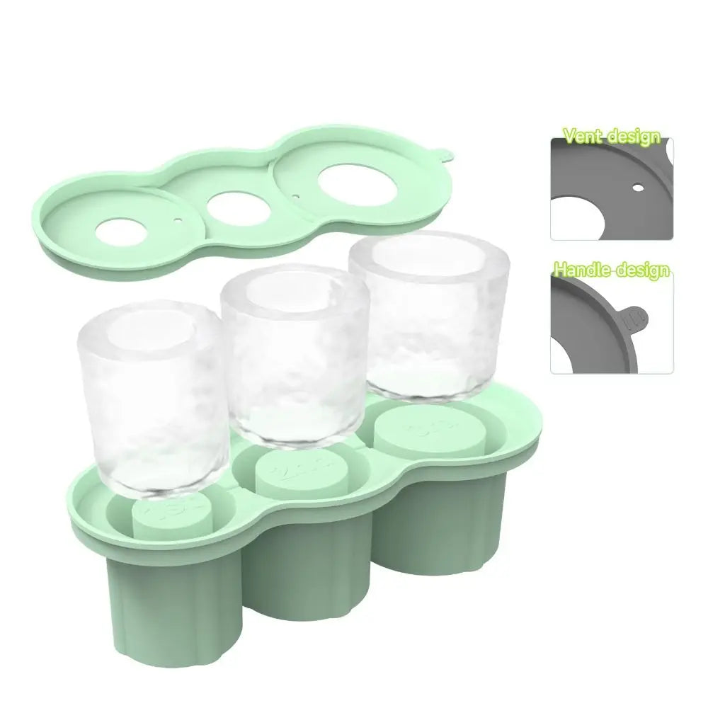 Silicone Ice Molds for Stanley Cup – Cylinder-Shaped Ice Tray for Water Bottles