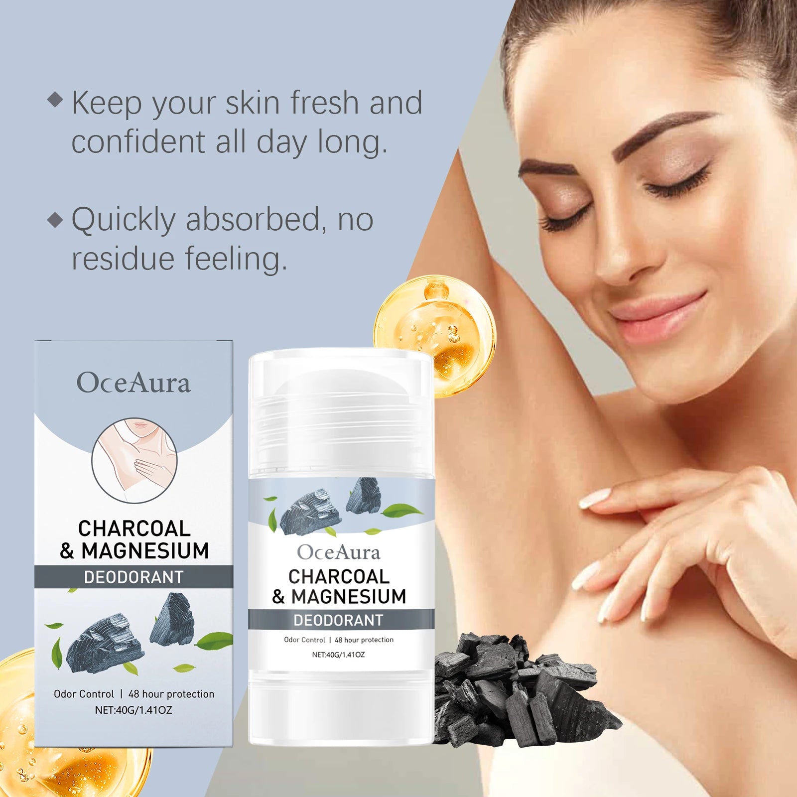 Charcoal Deodorant Stick – Long-Lasting Odor Protection