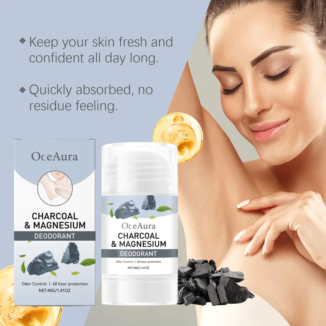 Charcoal Deodorant Stick – Long-Lasting Odor Protection