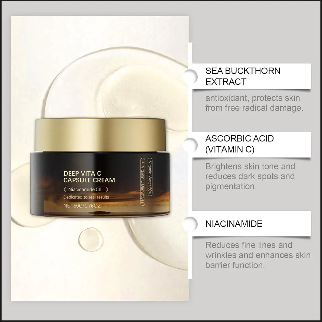 Vitamin C Golden Capsule Moisturizer – Hydrating & Antioxidant Daily Care