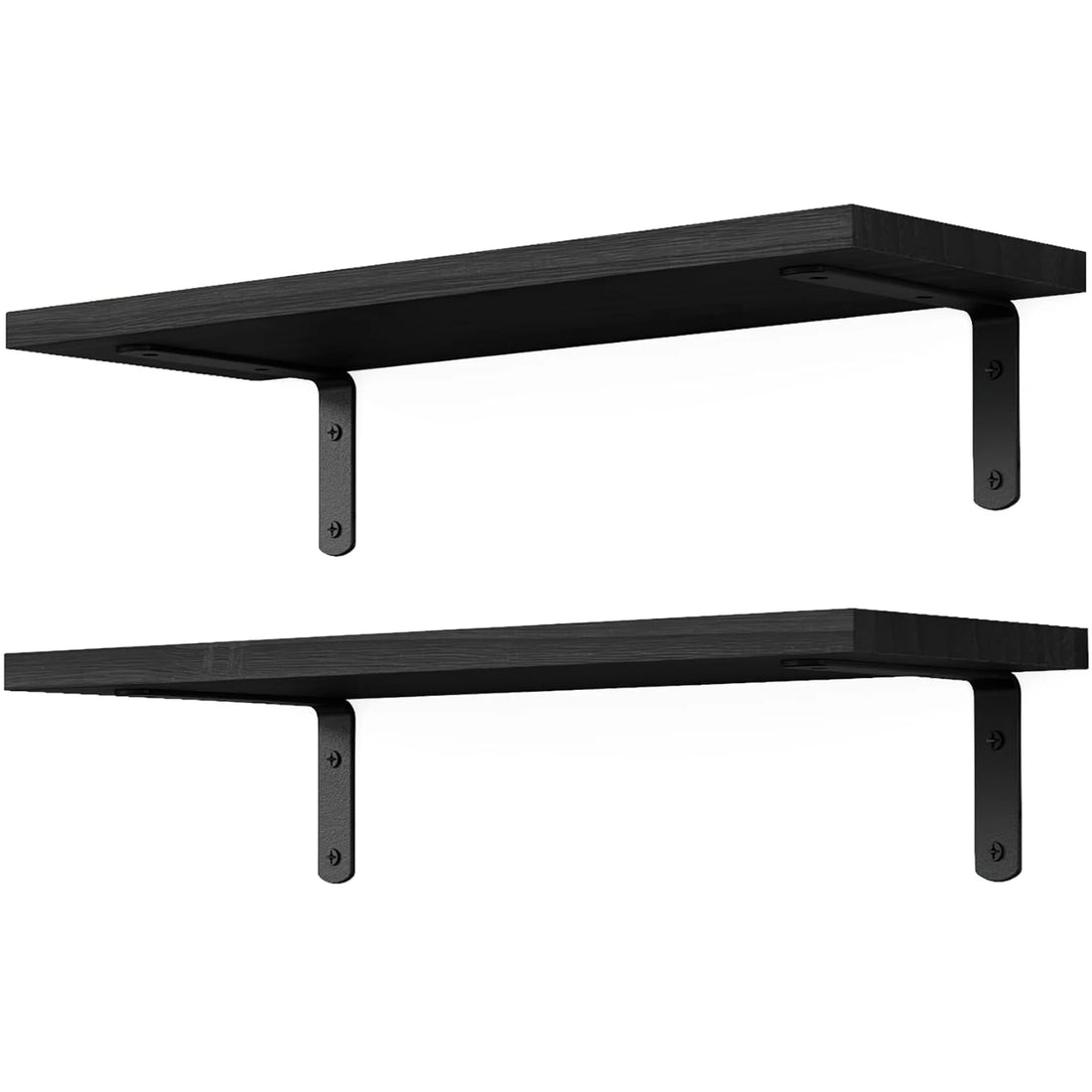 2-Piece Wooden Floating Wall Shelves – Decorative Storage for Bathroom, Bedroom & Living Room