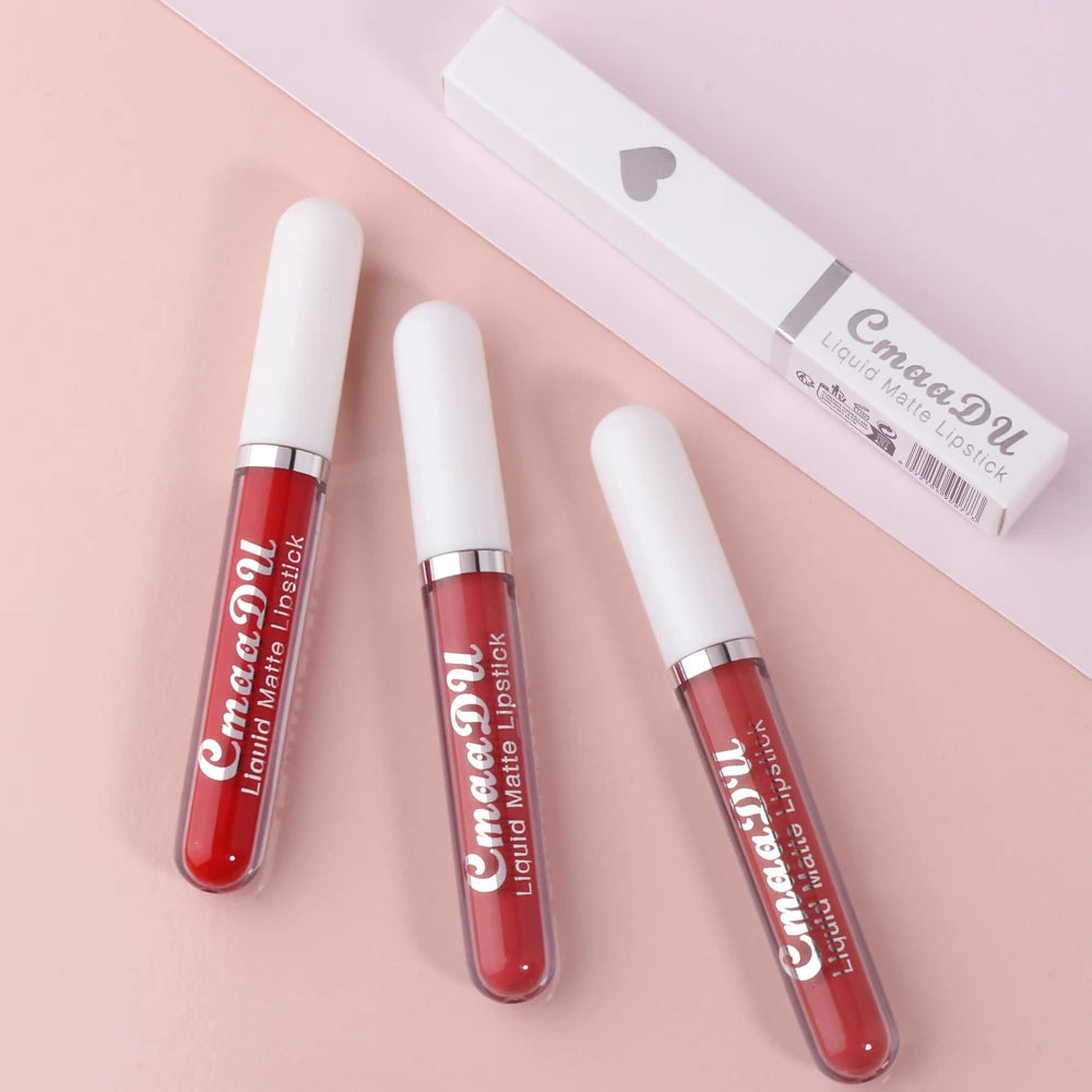 CmaaDu Matte Liquid Lipstick – Long-Lasting, Waterproof Red Lip Stain