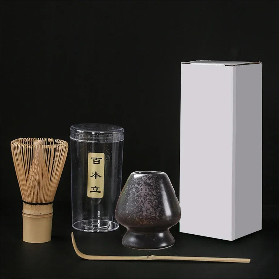 3PCS Japanese Matcha Set – Bamboo Buddha Tea Spoon & Tea Stirring Tools for Tea Preparation