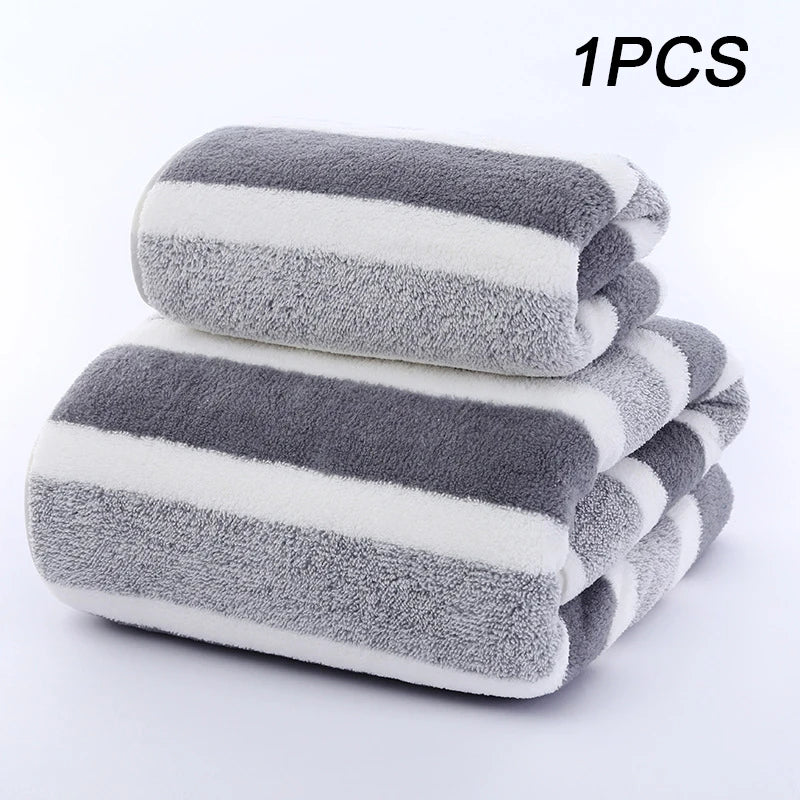 Bamboo Charcoal Coral Velvet Bath Towel – Super Absorbent