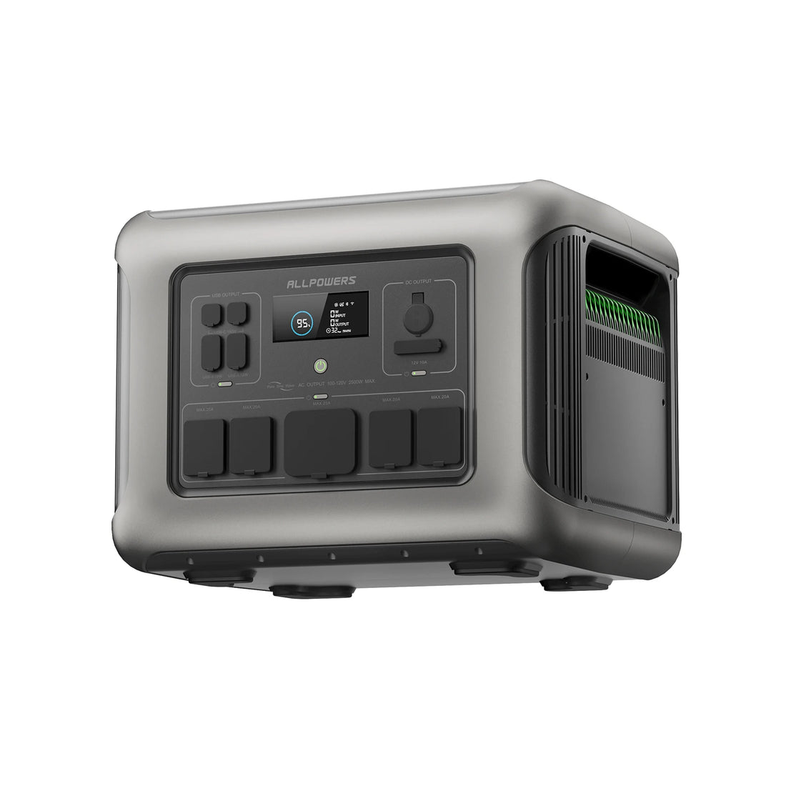 ALLPOWERS R600 Portable Power Station – 299Wh LiFePO₄, 2×600W AC Outlets (1200W Surge)
