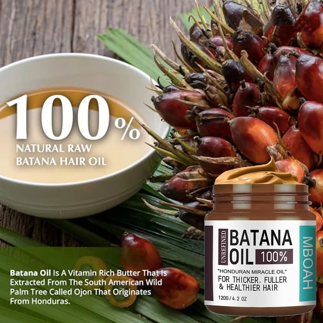 100% Pure Batana Oil – Hair Growth & Nourishment from Honduras