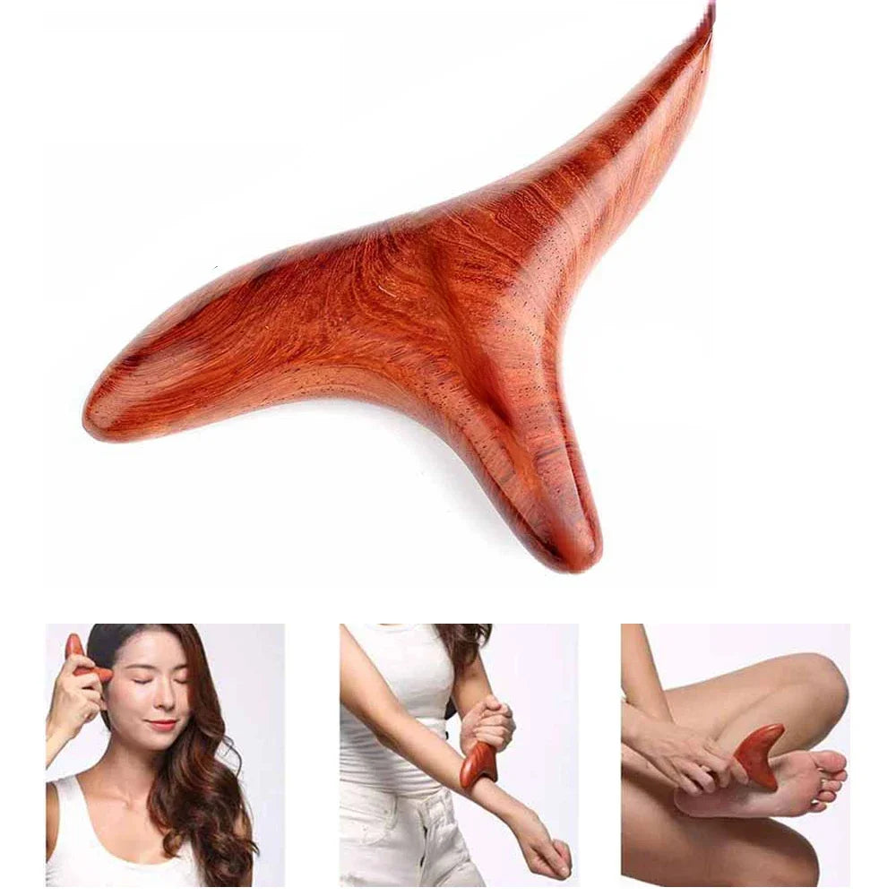Wood Therapy Massager – Anti-Cellulite Gua Sha Tool, Deep Tissue Relaxation & Body/Face Lifting Roller, Maderoterapia Massage Tool