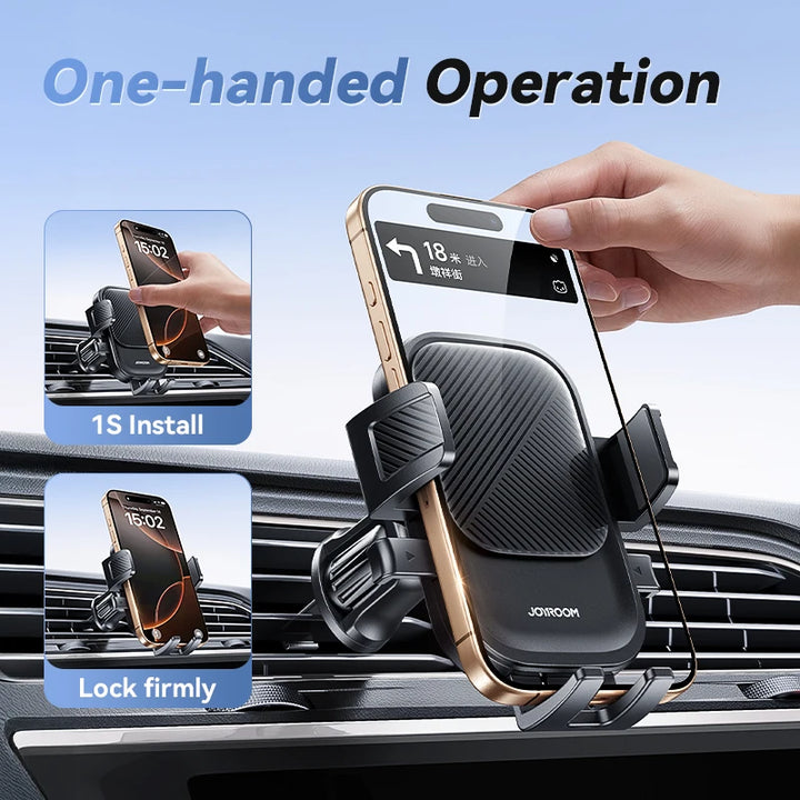 Joyroom Car Phone Holder – Air Vent Mount with 360° Rotation for iPhone, Samsung, Xiaomi, Huawei